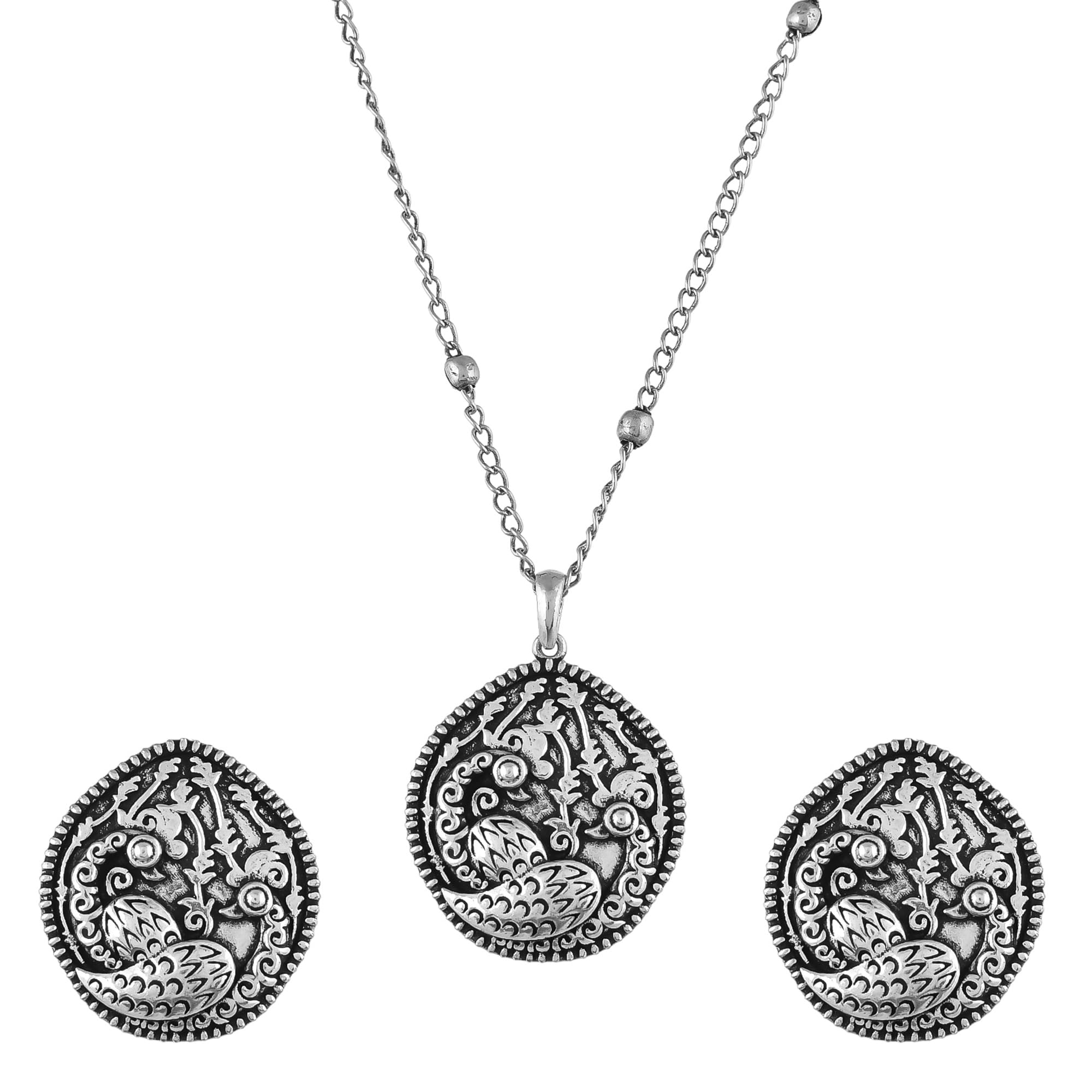 VOYLLA Morni Sikhi Pendant Set|Pendant Set for Women|Silver Oxidised|Everyday| (B0CZTVVQZ1) Amazon Price History, Amazon Price Tracker
