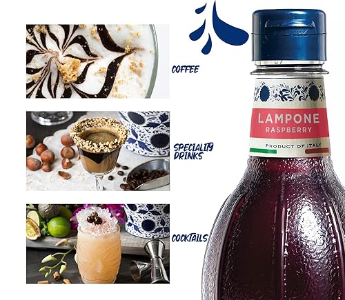 Miniatura 4 de Fabbri Jarabe aromatizante, frambuesa, hecho en Italia, 33.8 onzas (1 litro)
