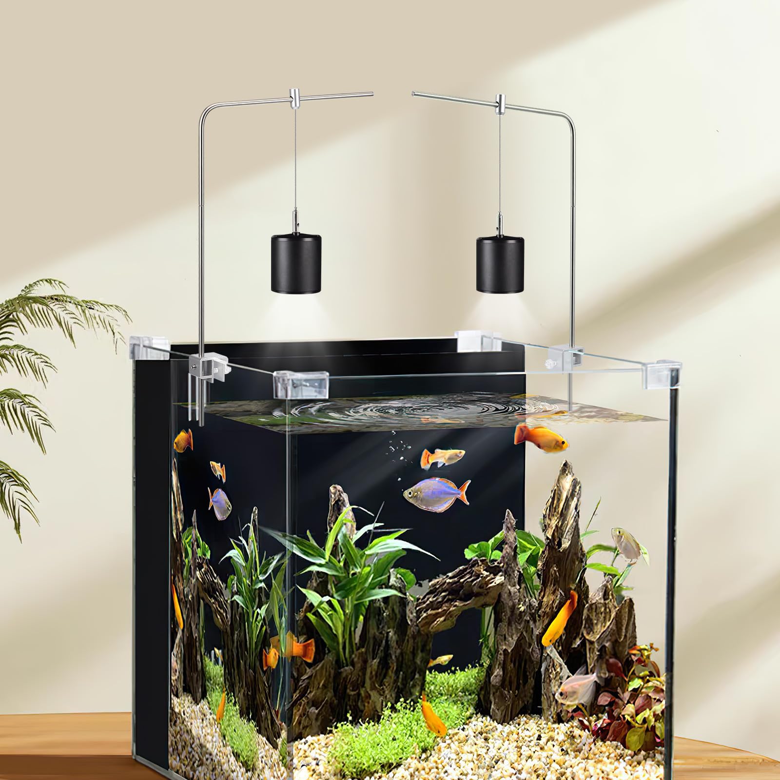 Soporte de para de Aleación Acuario de de Luces Ajustable y Resistente 1.7 Cm, para para Acuarios Adecuado