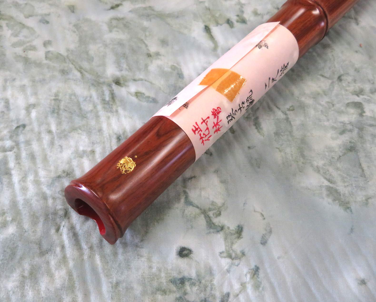 尺八 琴古流 1尺2寸 5孔 蝴蝶宝 銘あり 2印 短管 直管 和楽器 木製 尺八 琴古流 1尺2寸 5孔 蝴蝶宝 銘あり 2印 短管 直管 和楽器 木製