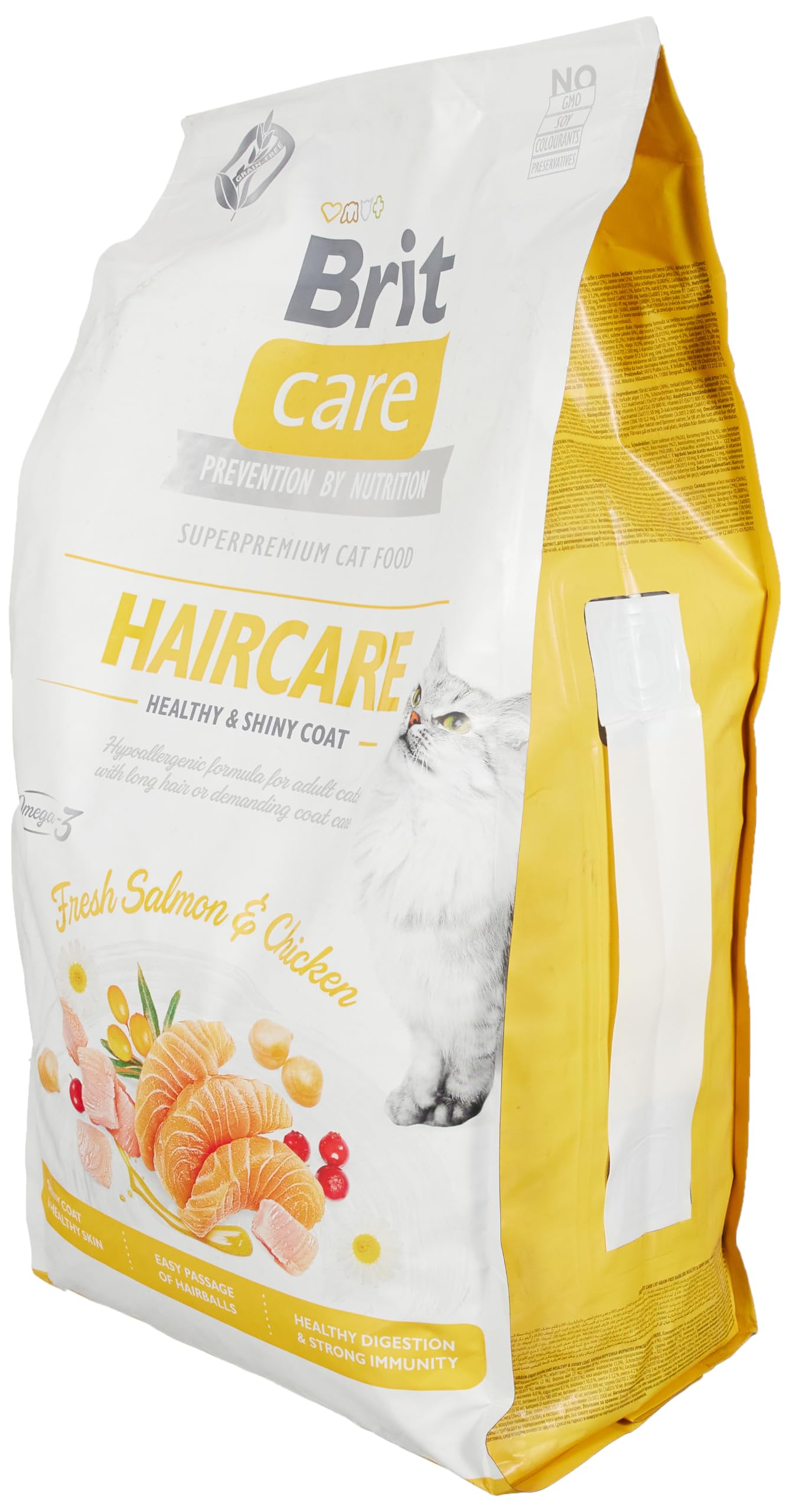 Comida húmeda para Gatos VAFO PRAHA s.r.o. Brit Care Cat Haircare 7kg Sano y Shiny Coat GF