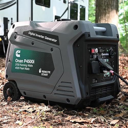 Miniatura 8 de Cummins Onan P4500I - Generador inversor portátil, inversor de corriente dual de 5 V puertos USB para carga móvil, alimentado a gas para uso