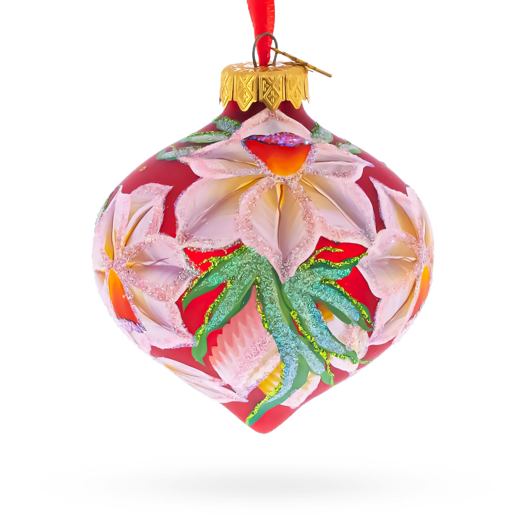 Fleur de narcisse en verre un cadeau de Noël original et poétique pour collectionneur