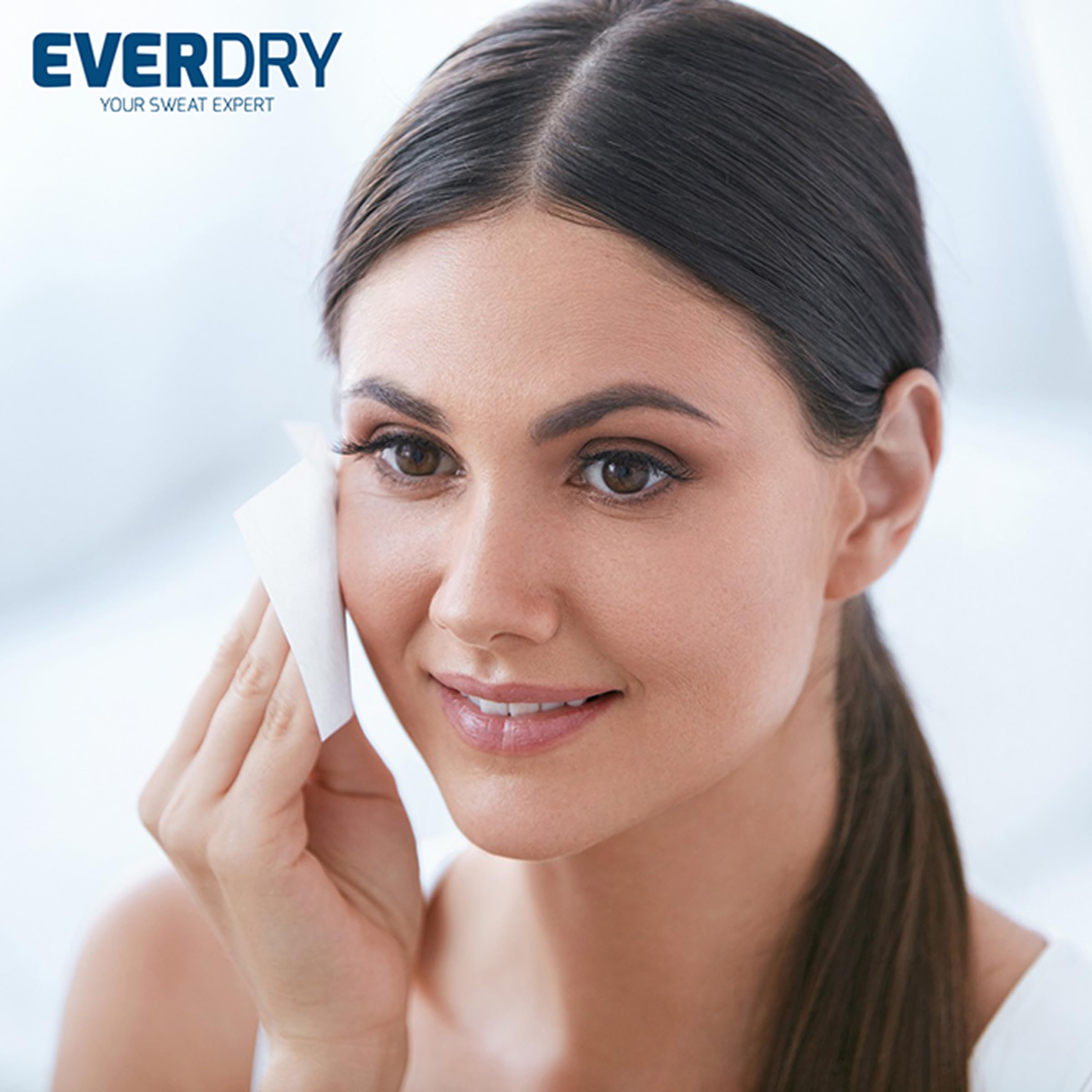 EVERDRY Antitraspirante Plus salviette per la cura contro la sudorazione di corpo, viso e piedi, 10 panni per corpo, viso e feet con aloe vera, salvia e allantoina
