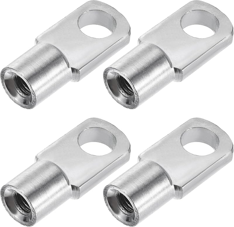 Terminal de conexão para mola a gás uxcell M6 x 1,0 com rosca interna e furo de 8 mm – Pacote com 4