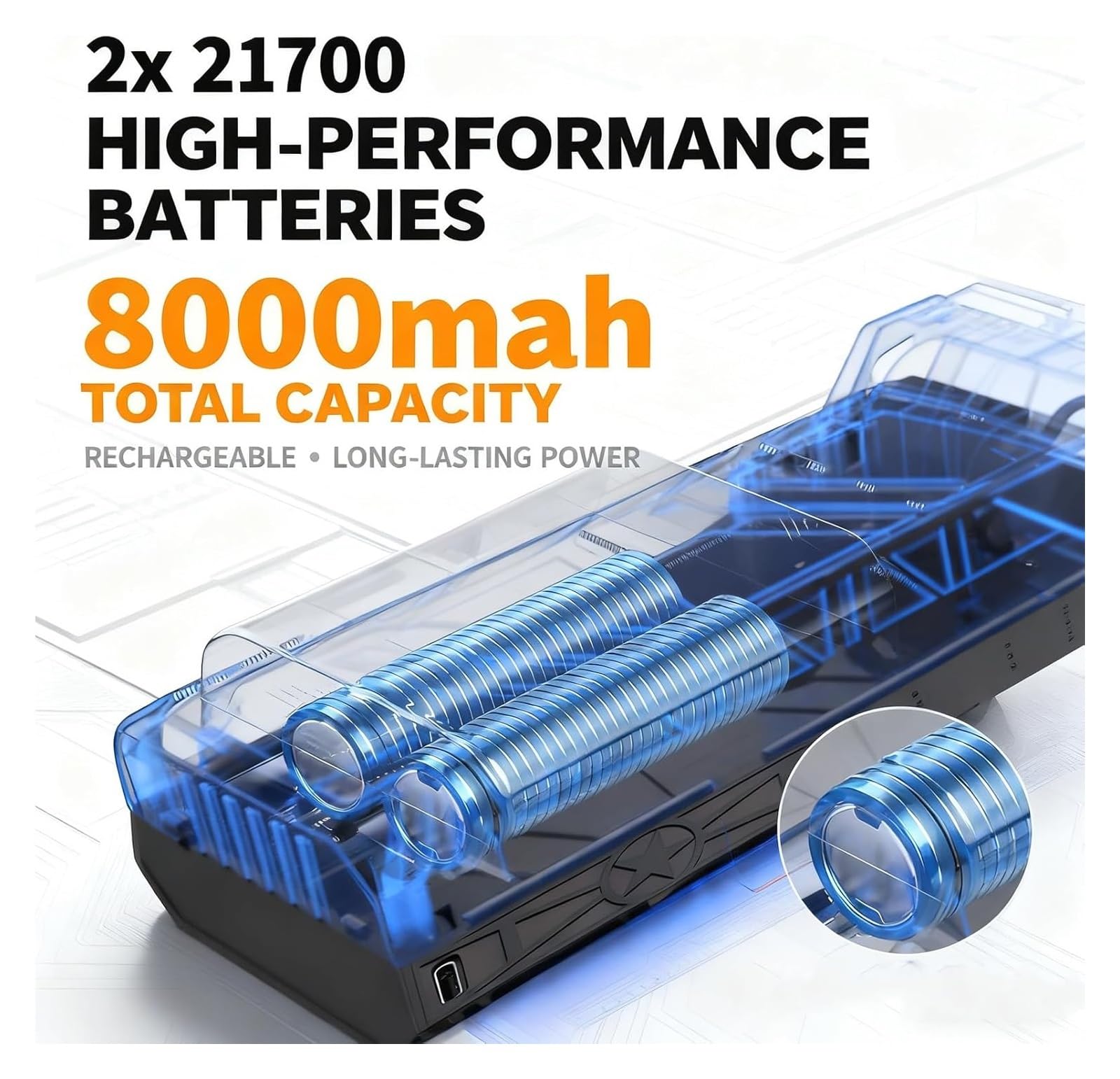 Souffleuse à Neige Thermique 5000 W améliorée (2026), souffleur d'air Chaud Portable, avec Technologie de Turbine Efficace, for Le dégivrage du Pare-Brise et Le déneigement.