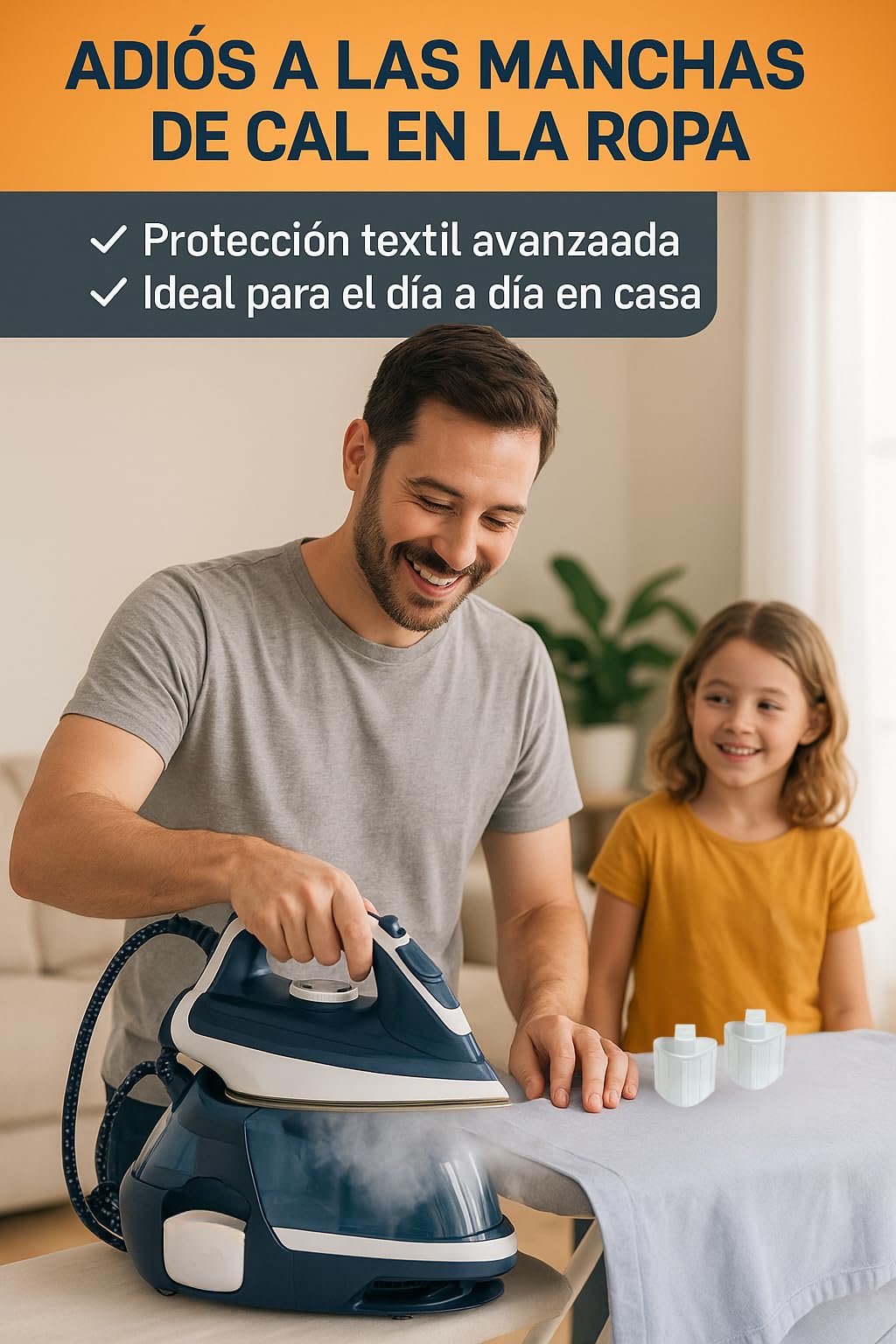 RO Linea Blanca ® Cartucho Antical Compatible Con Rowenta Tefal Calor Liberty Powersteam Centro De Planchado Generador De Vapor Xd9070E0 Juego De 2 Filtros Repuesto Descalcificador Blanco