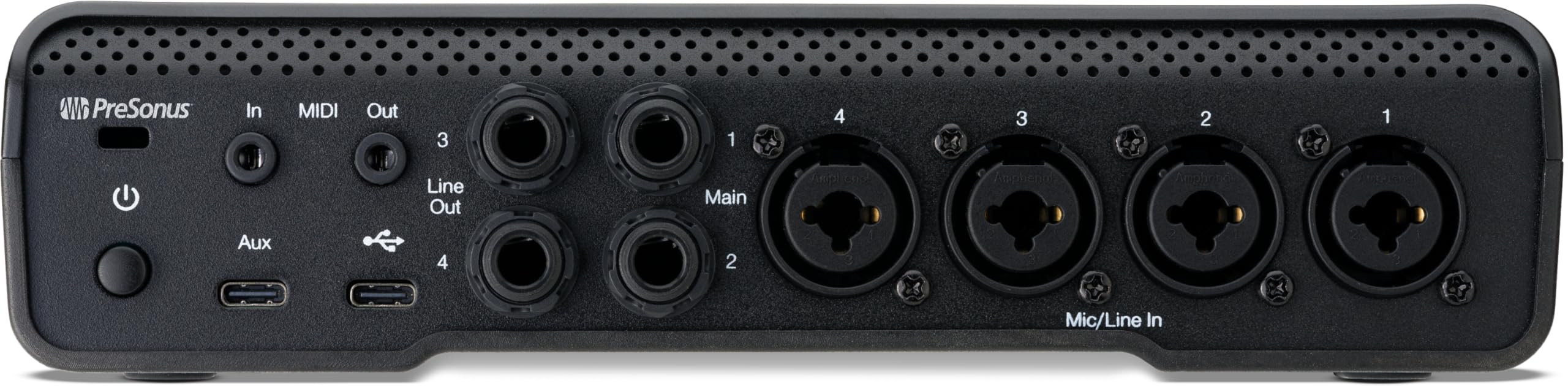 PreSonus Quantum ES 4 – Interfaccia Audio USB-C, Registrazione, Studio, DAW, Qualità Sonora Professionale, Senza Latenza, Compatta, Ideale per Produzione Musicale e Streaming (2x2, 24-bit / 192 kHz)
