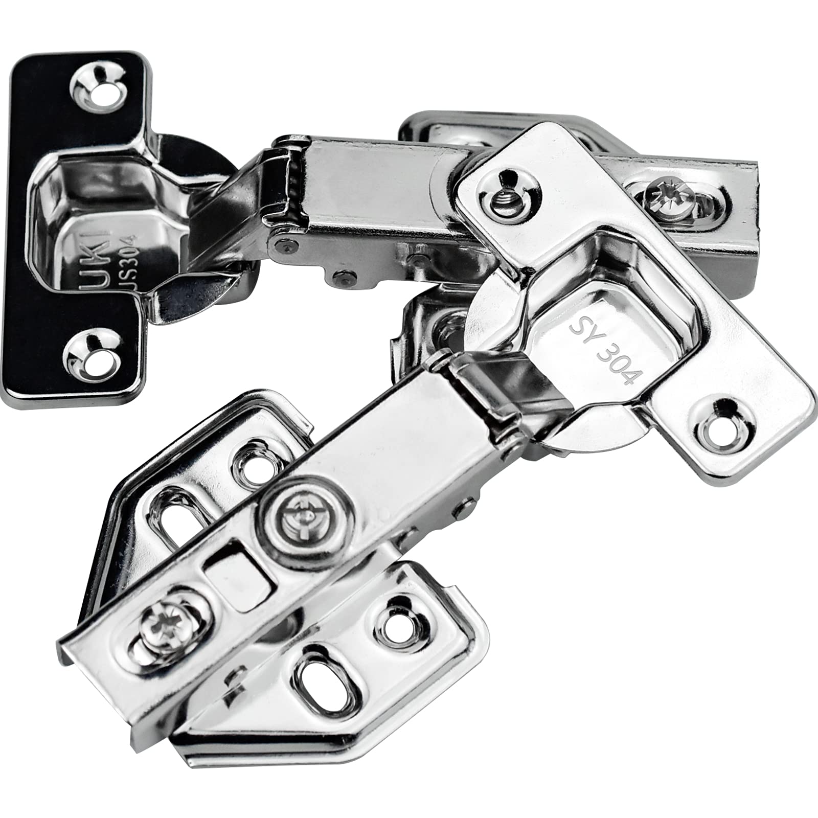 Buy 4 Pack Full Overlay Soft Close Hinges 110 Degree