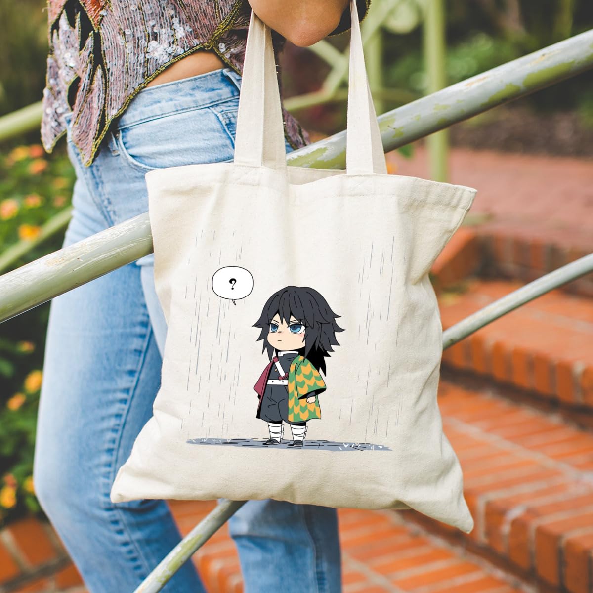 Amazon.co.jp: エコバッグ 鬼滅の刃 水柱 冨岡 義勇 大容量 買い物袋