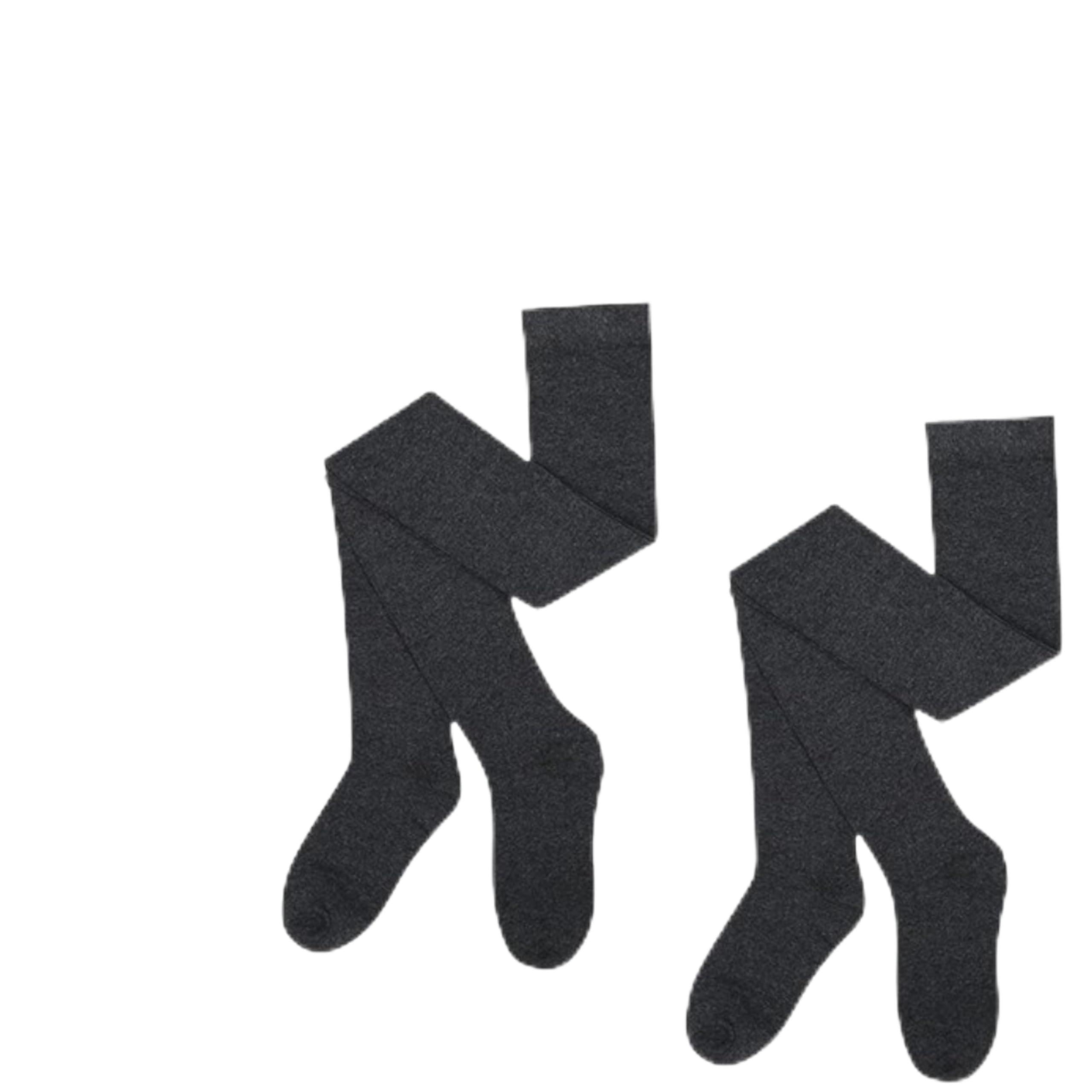 Le11 Girls Grey 3 Pairs Multibuy Cotton Rich Plain Tights (As8, Age, 13_Years, 14_Years, Regular, )