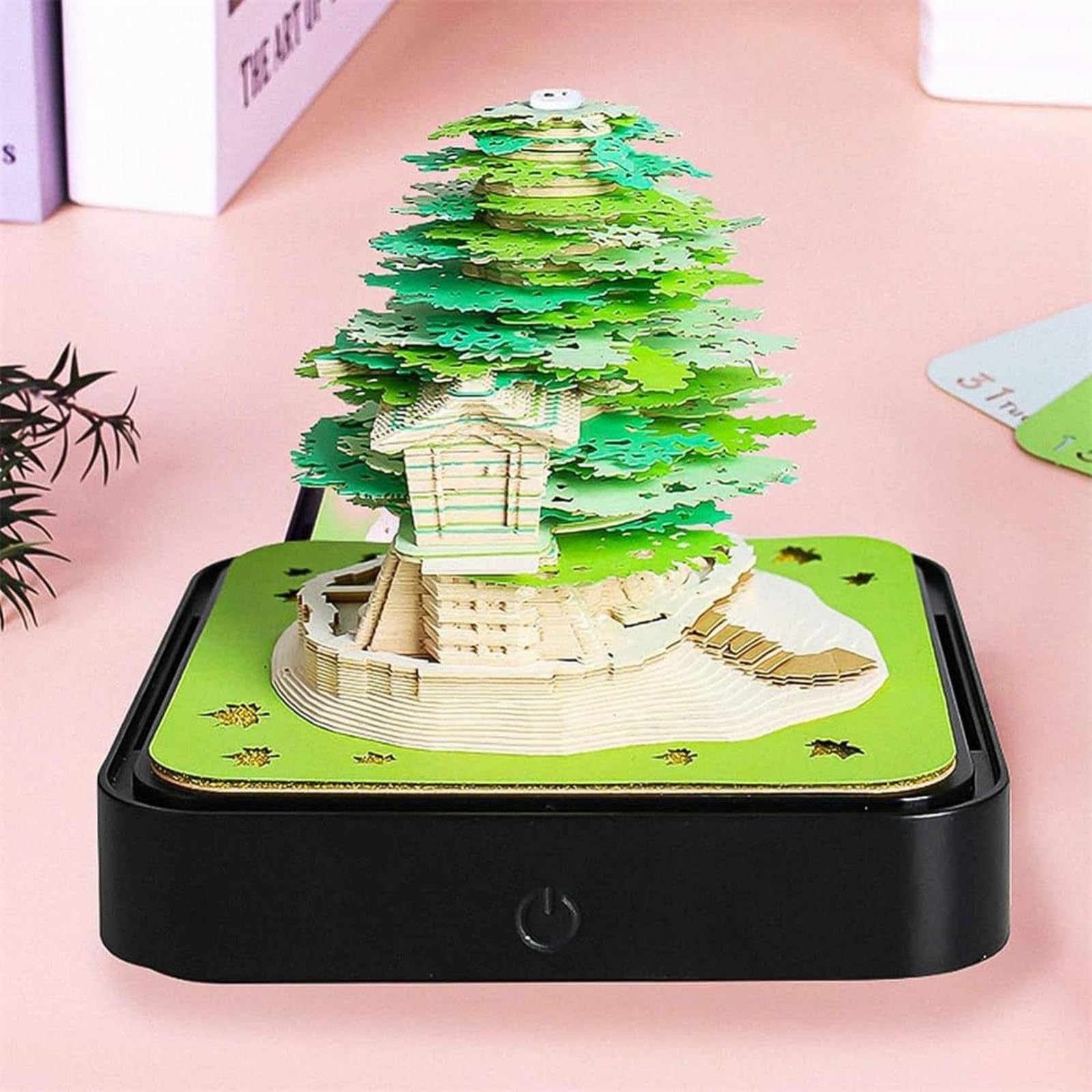 Calendrier De Bureau Avec Lumières LED - Bloc-notes Créatif à Faire Soi