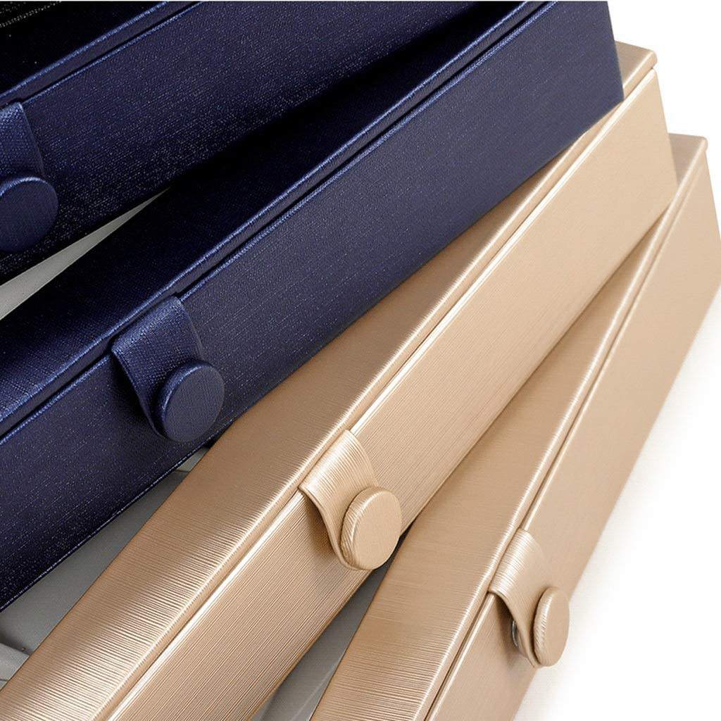 Organizador de Joyas, joyero de Piel sintética con Tapa Transparente de Pet y Botones de Metal, Bandeja organizadora de Joyas, Estuche de Textura cepillada, joyeros para Mujer