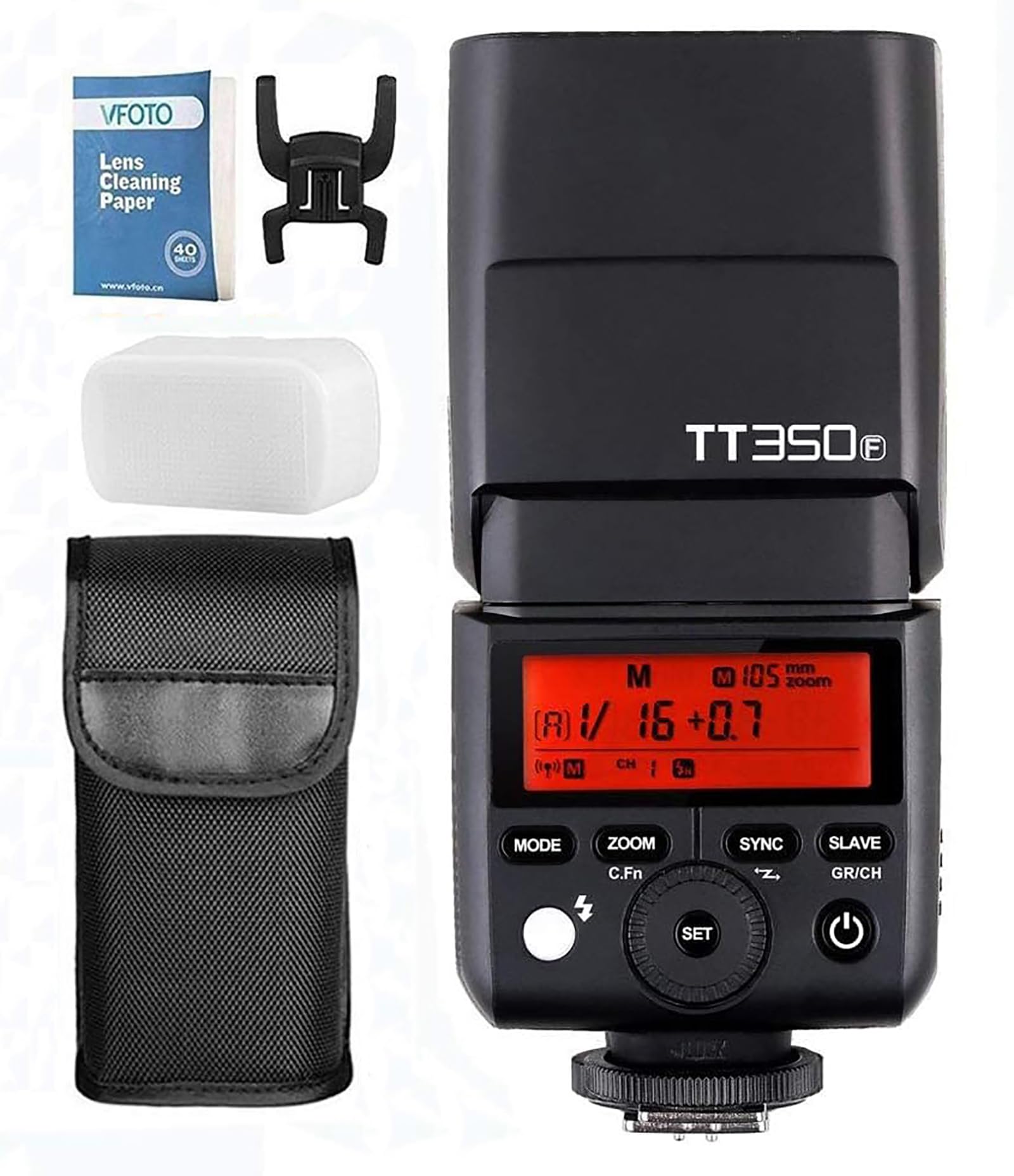 Godox TT350F TTL Kamerablitz Speedlite Blitzgerät für Fuji Kamera | 2.4G Wireless X System,GN36 1/8000s TTL HSS,Mini Kamera Blitzgerät für Fuji X-Pro2 X-T20 X-T2 XPro1 X-T10 X-E1 X-A3 X100F