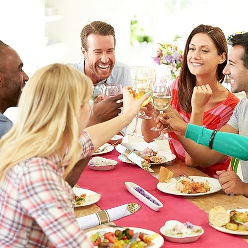 Vista 7 de Juego de 60 cubiertos de plástico dorado preenrollados, cubiertos desechables de plástico dorado, juego de servilletas y cubiertos preenrollados