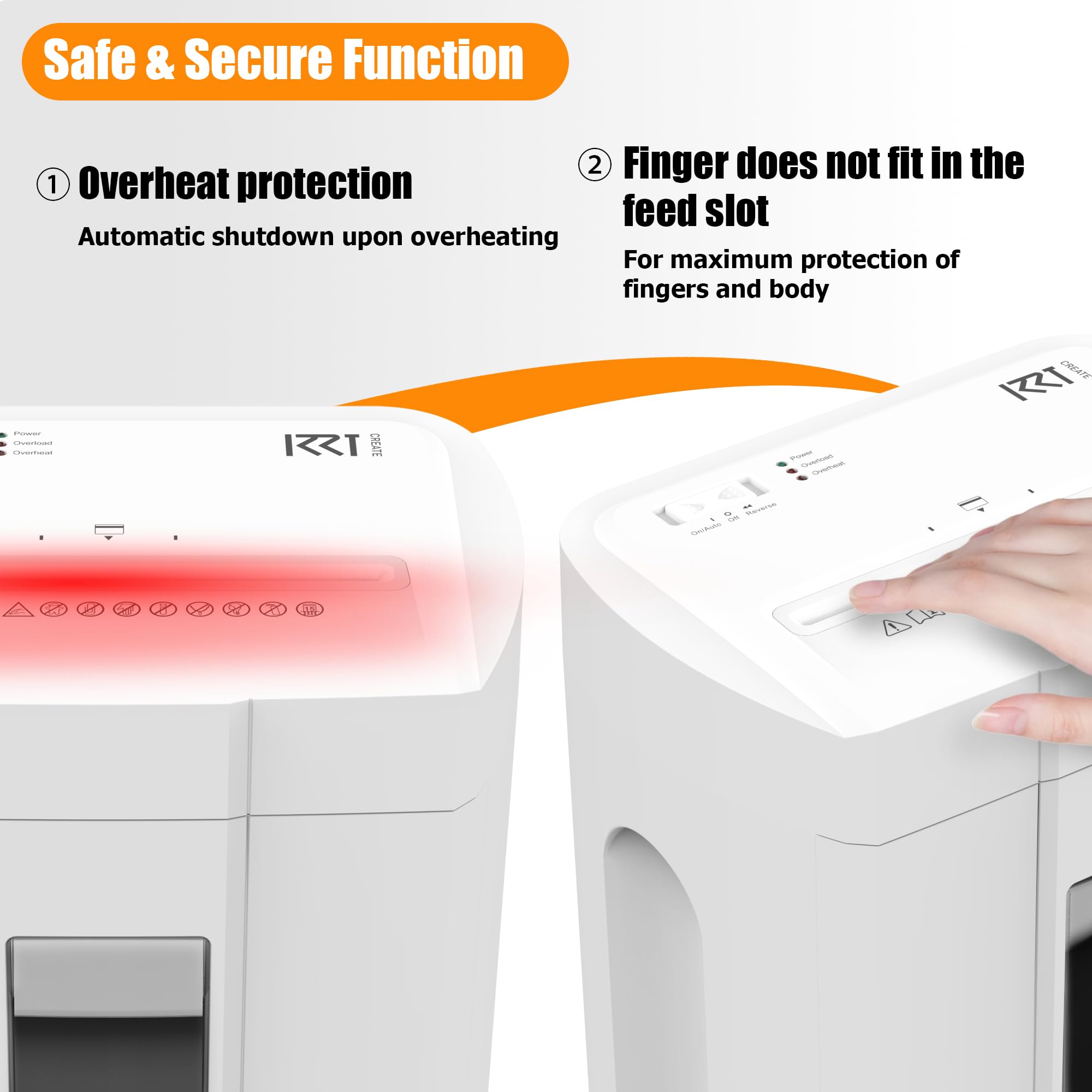 Distruggidocumenti ultra silenzioso da 45 dB, 15 fogli con taglio a croce, per uso domestico, con cestino estraibile e ruote da 18 l, bianco per documenti riservati, distruggi carte di credito/posta