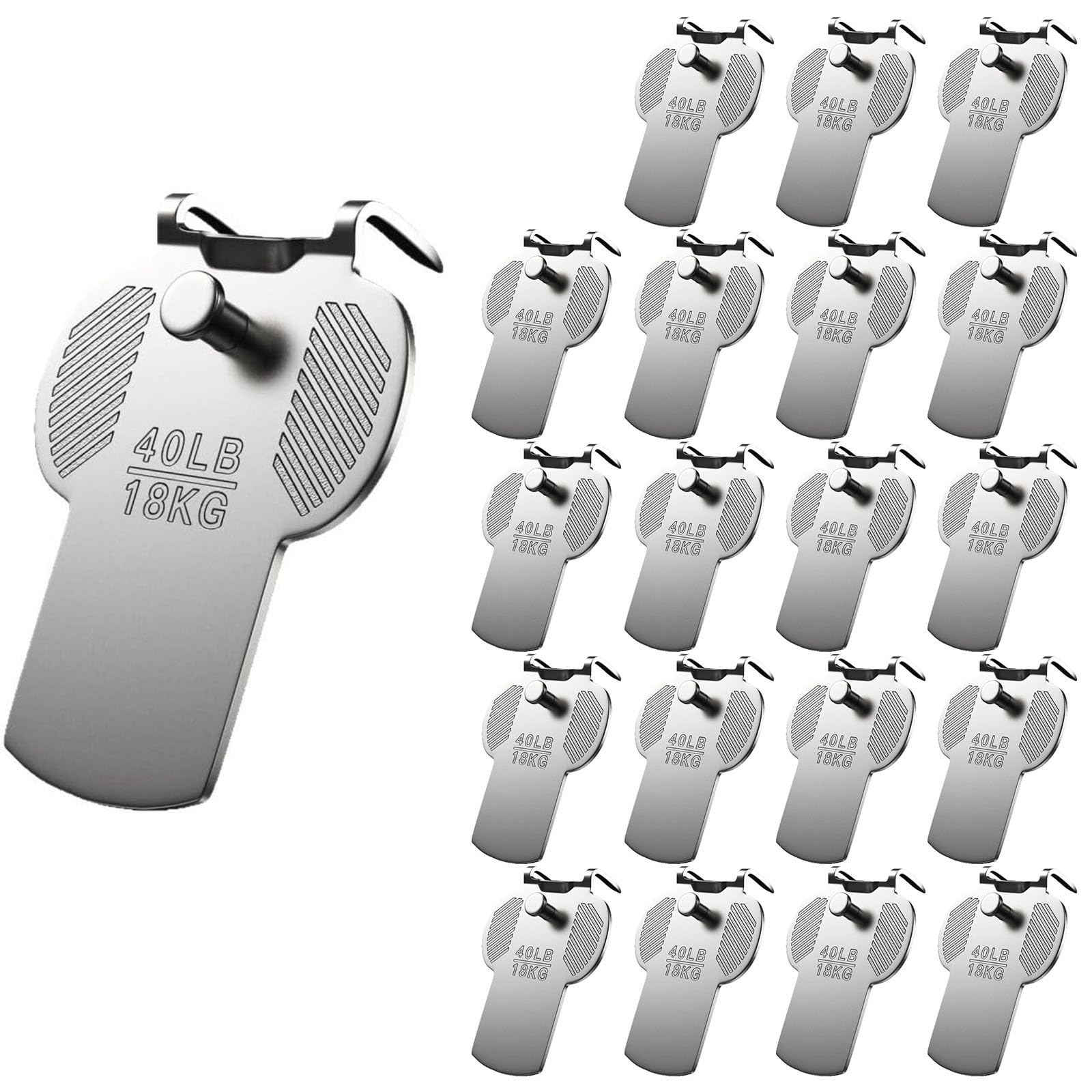 Apglsxy Multicolor 20 Divisions Steel Mounting Hangers 40Lb Strength For Photos Decor On Complimentary Denial Hoofs Picture Hanging Hardware