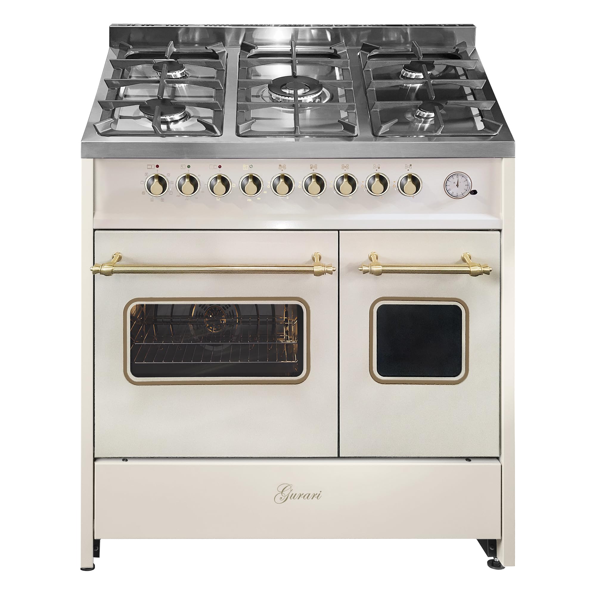 Gurari GCH E 916 Cr R Cuisinière électrique à gaz Crème 90 cm Range Coocker