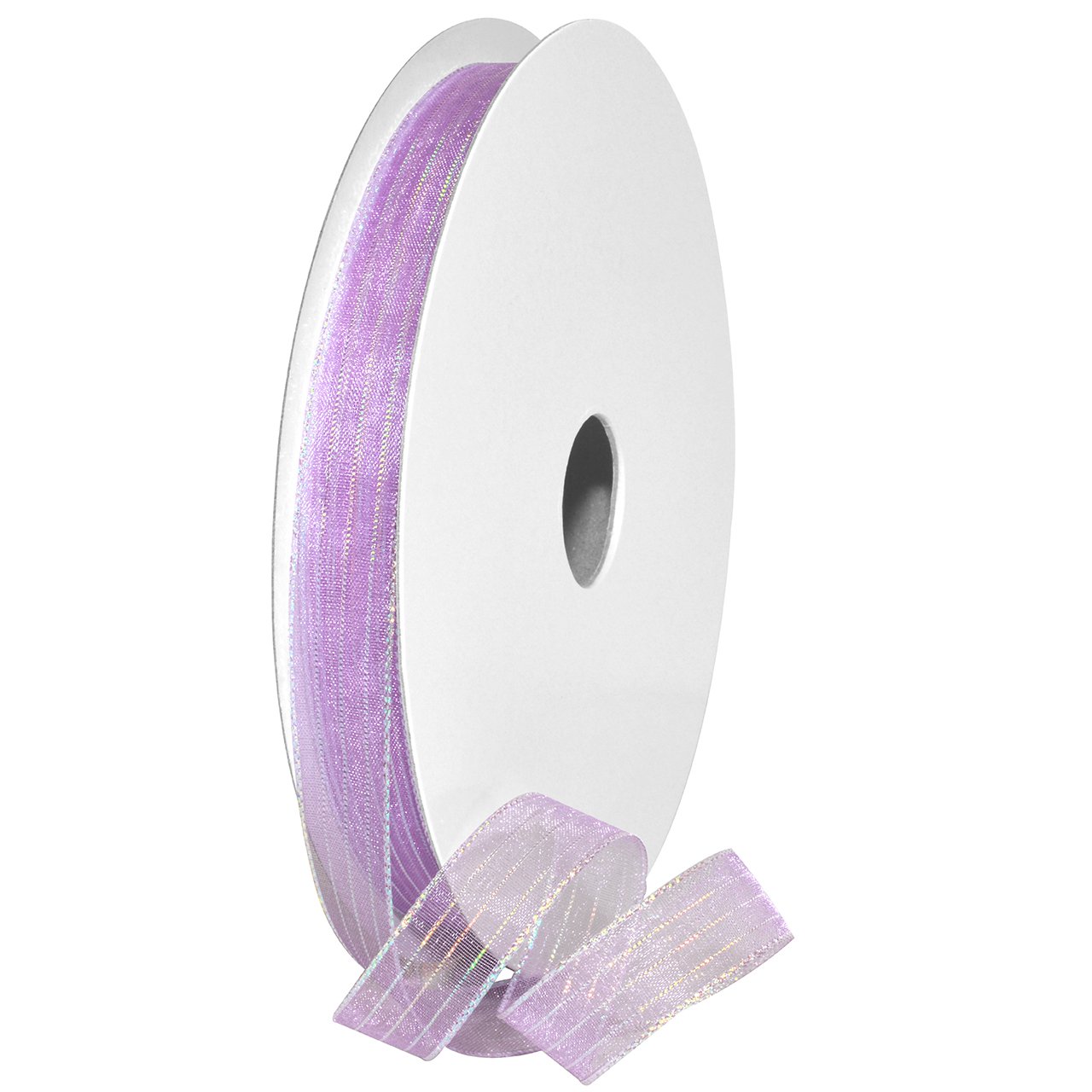 Morex Ribbon Harmony Ribbon, Metallic, 5/8 inch by 50 Yards, French Lavender, Item 1401.03/50-024, 5/8" x 50 yd