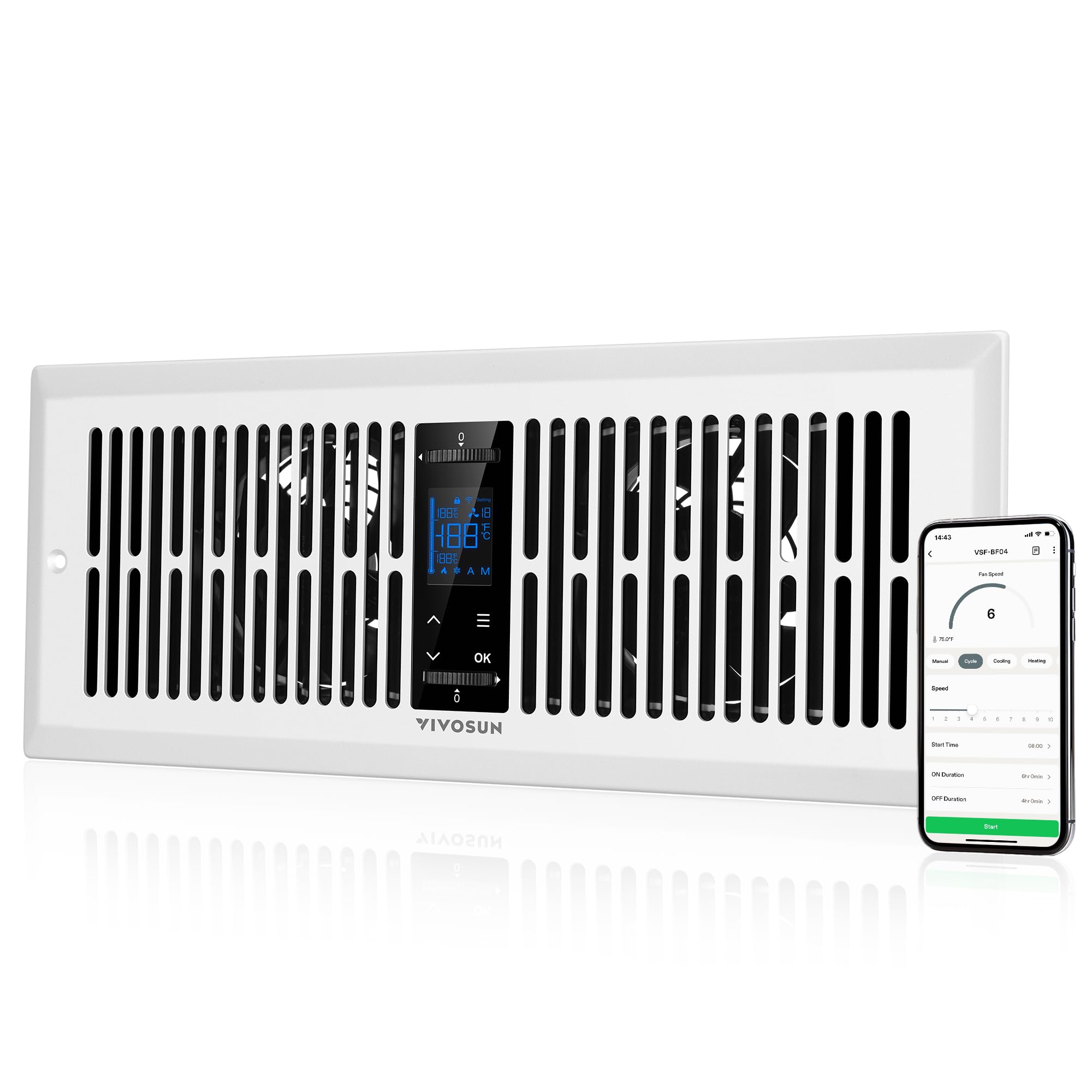 VIVOSUN Quiet Register Booster Fan