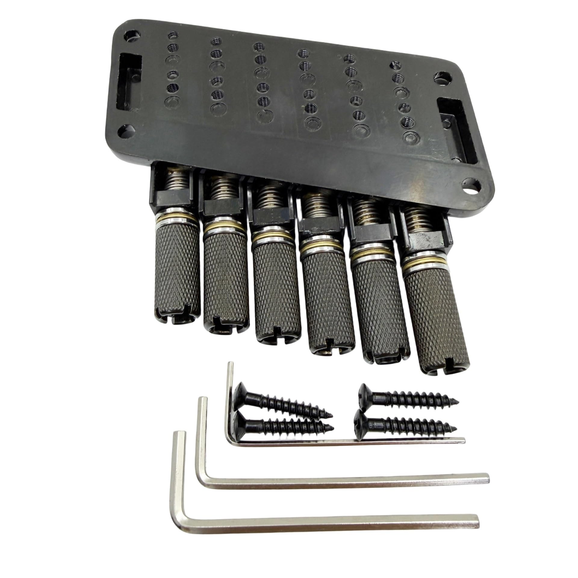 Accesorios De Pieza Trasera De Latón Para Puente De Guitarra Eléctrica Sin Cabeza De 6 Cuerdas | Puente de guitarra