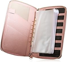 BLUE SINCERE KKC1 Household Management Case, Genuine Leather, Refills, 6 Pieces, Large Capacity, B6 Size, Mother/Child Notebook, Passport, Passbook, Medicine Notebook, Pouch, Bag Separation, Clear