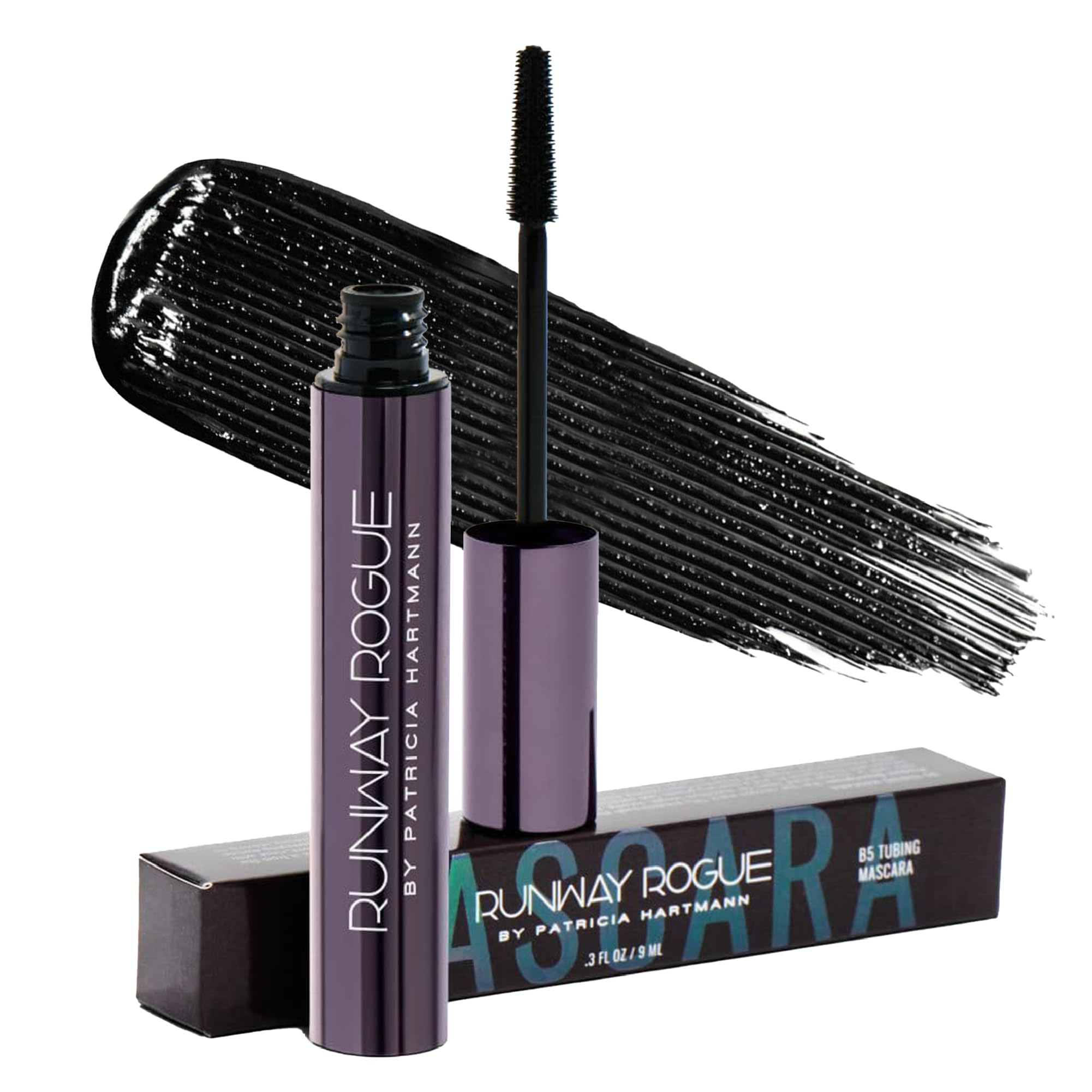 Runway Rogue B5 Tubing Mascara, Lash Lengthening Formula, ‘Glossy Black'