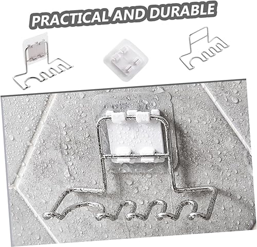 Miniatura 2 de Soporte para cepillo de dientes y pasta de dientes, soporte de pared de acero inoxidable, diseño elegante, no necesita clavos para el baño