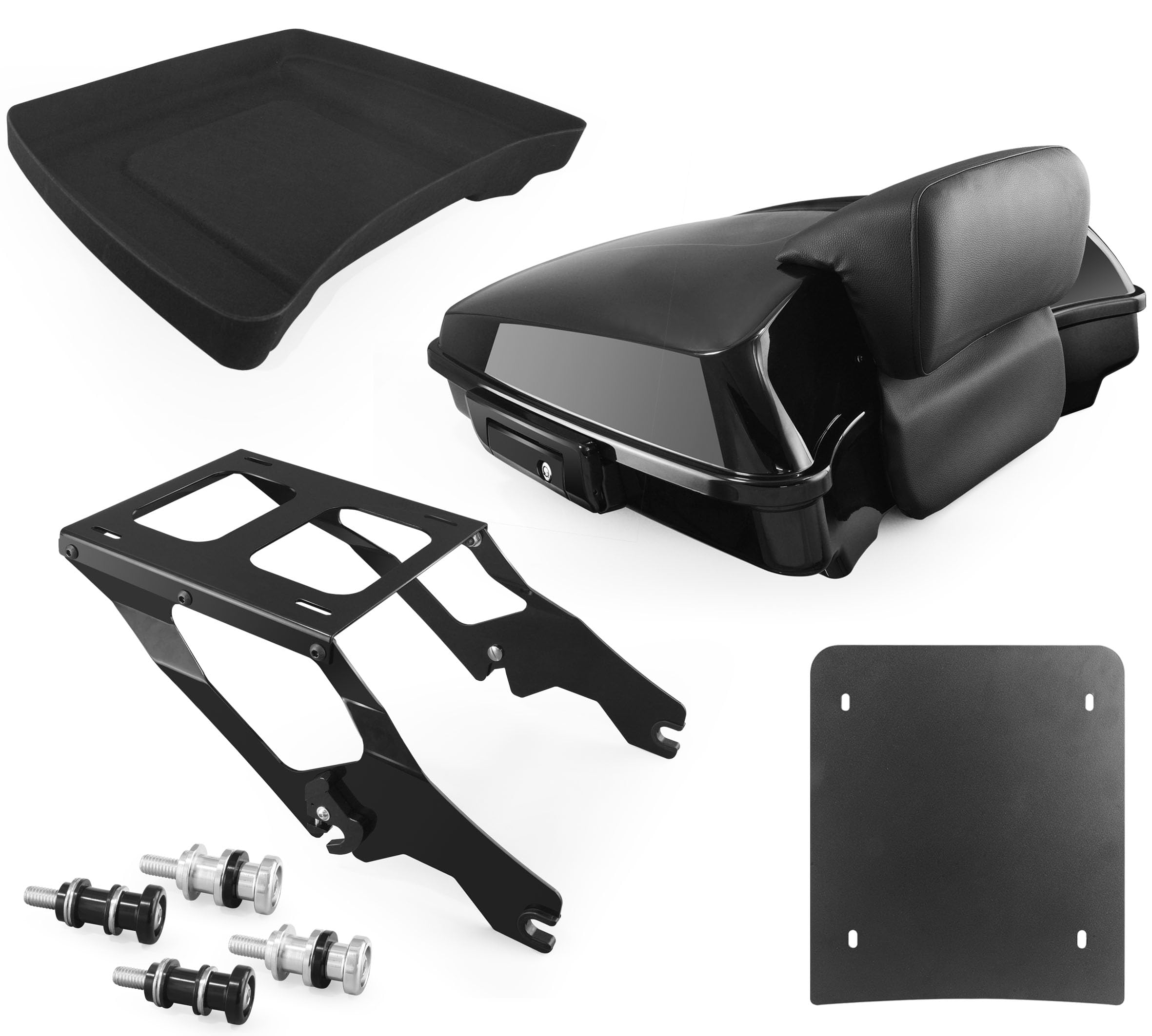 Amazon.com: Razor Tour Trunk Mounting Rack for Harley Softail Low