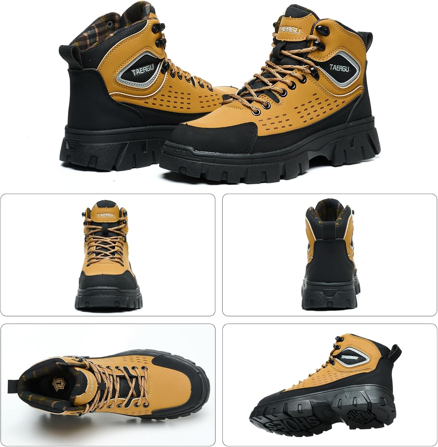 Steel Toe Work Boots For Men 6" Waterproof Safety Boots Indestructible Industrial Boot Mens Steel Toe Shoes Botas De Trabajo - Image 6