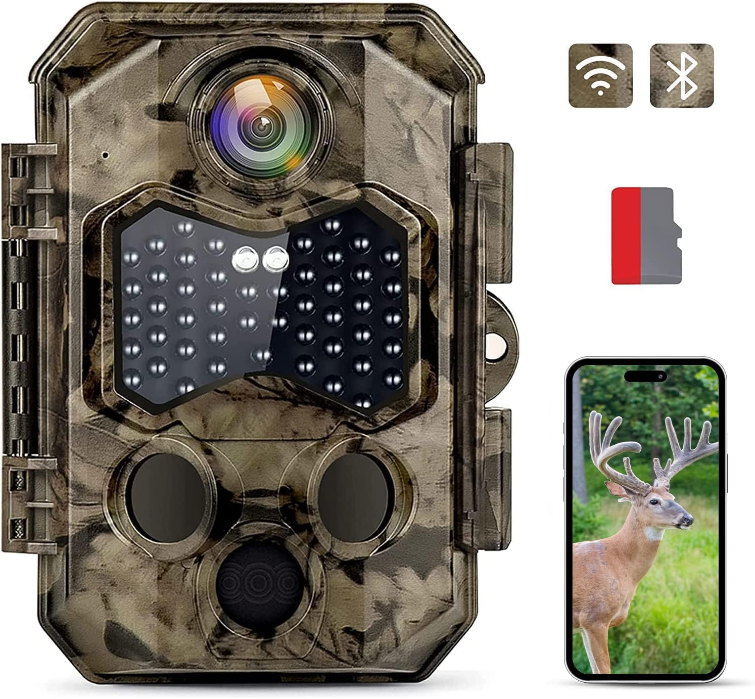 Hapimp Trail Camera Sends Picture to Cell Phone, 4K WiFi
