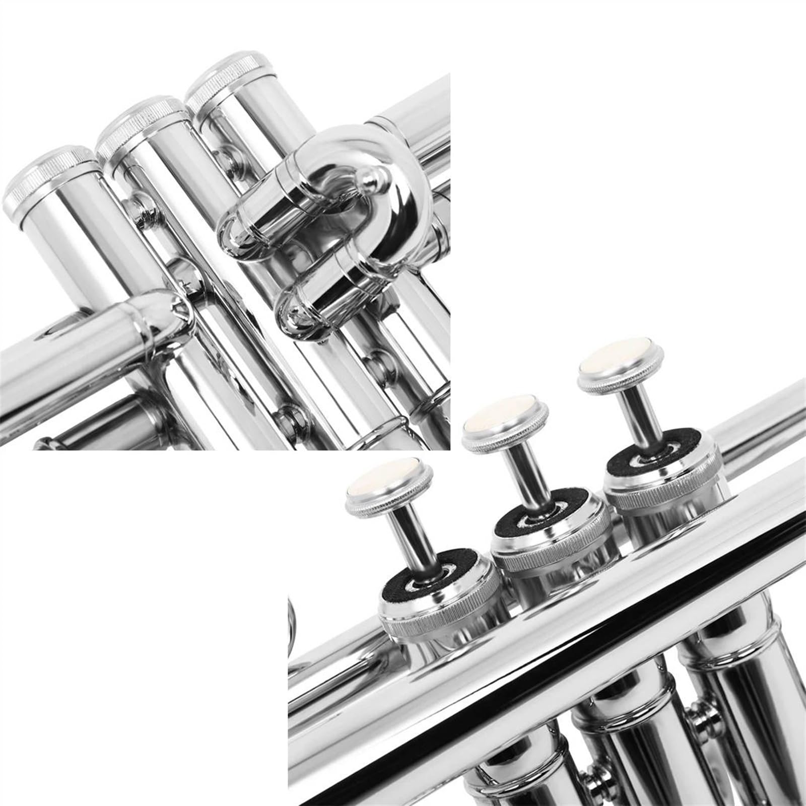 Amazon.co.jp: ランペット シルバー Bb 標準トランペットセット真鍮