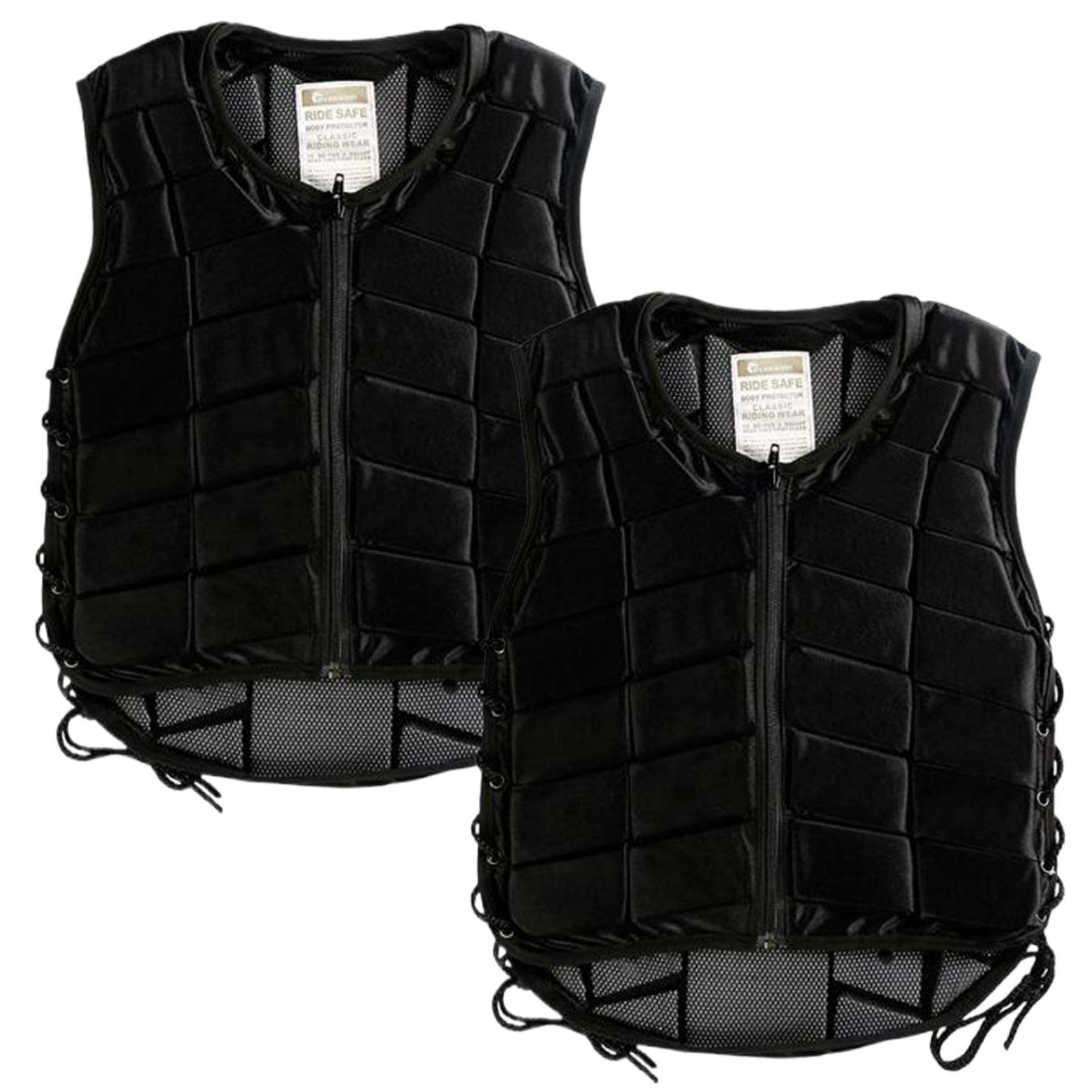 Air Vest Equestre - Gilet da equitazione di sicurezza protettivo per assorbimento degli urti, con cerniera, cinturino regolabile, morbido e traspirante, per donne, ragazzi, ragazze, bambini