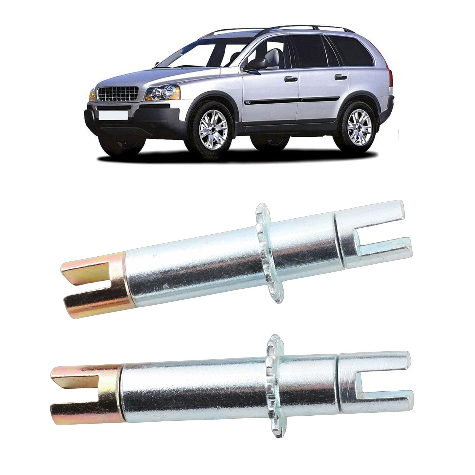 Dilwe Ajustes Ajustados de Handbrake Ajustador de Calzado Handbrake BBA219 10253021 Accesorios de Aleación de Metal para XC90 2002-2013 con Reemplazo Directo Instalación Fácil