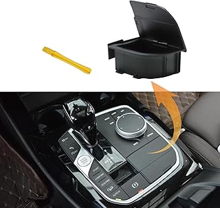 ZACITLEI ABS Car Gear Lever Storage Box Compatible with BMW 1 3 4 Series X3 X4 X5 X6 X7 F40 F44 G20 G21 G22 G23 G24 G26 G01 G02 G07 G80 G82 I4 I3 Centre Console Organiser AcAcAc