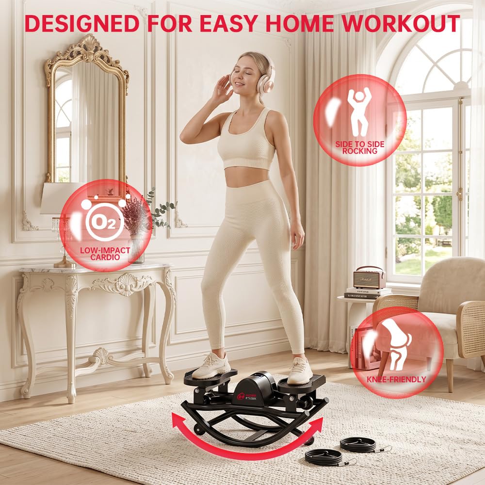 Stepper Casa Pieghevole con Fasce