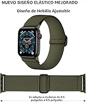 Vista 2 de DaQin Paquete de 3 bandas elásticas Solo Loop compatibles con Apple Watch para hombres de 49 mm, 46 mm, 45 mm, 44 mm, 42 mm, correa elástica