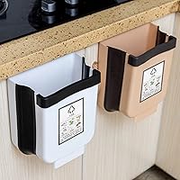 Vista 4 de CHICIRIS Basurero plegable para cocina, cubo de basura colgante de cocina, cubo de basura plegable de plástico de 9 litros con soporte de fijación