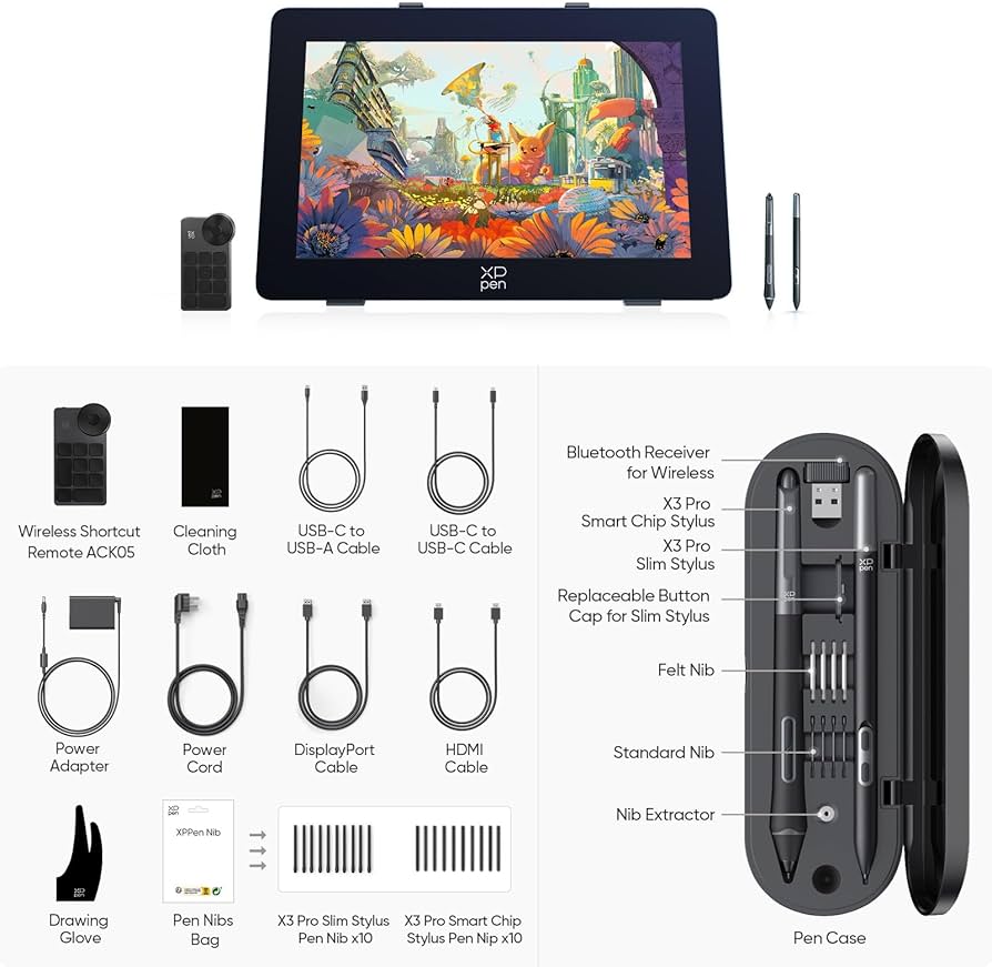Amazon.com: XPPen Artist Pro 24 Gen2 4K Ultra HD Drawing Tablet