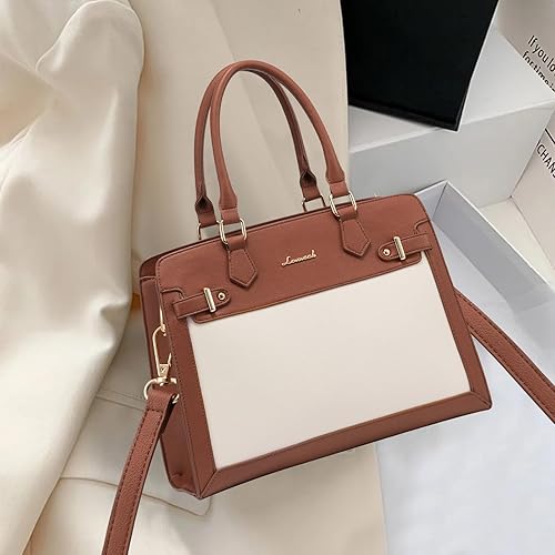 Miniatura 6 de LOVEVOOK Purses and Handbags for Women, Tote Shoulder Bag Satchel Black Purse and PU Leather Top Handle for ladies