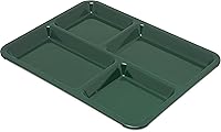 Vista 9 de Carlisle FoodService Products Bandeja de Cafetería / Comida Rápida para Mano Derecha de 4 Compartimentos, 8.5" x 11", Arándano Rojo Oscuro