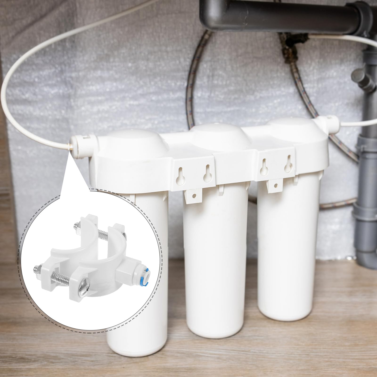 Válvula de desagüe para sillín, pinza para debajo del fregadero, filtros para el agua de válvulas de filtración de inversa, herramientas de reparación