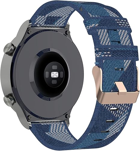 Miniatura 5 de Chofit Compatible con Huawei Watch GT2 Pro Bandas para mujeres y niñas, 0.866 in de nailon tejido de liberación rápida correa de repuesto para