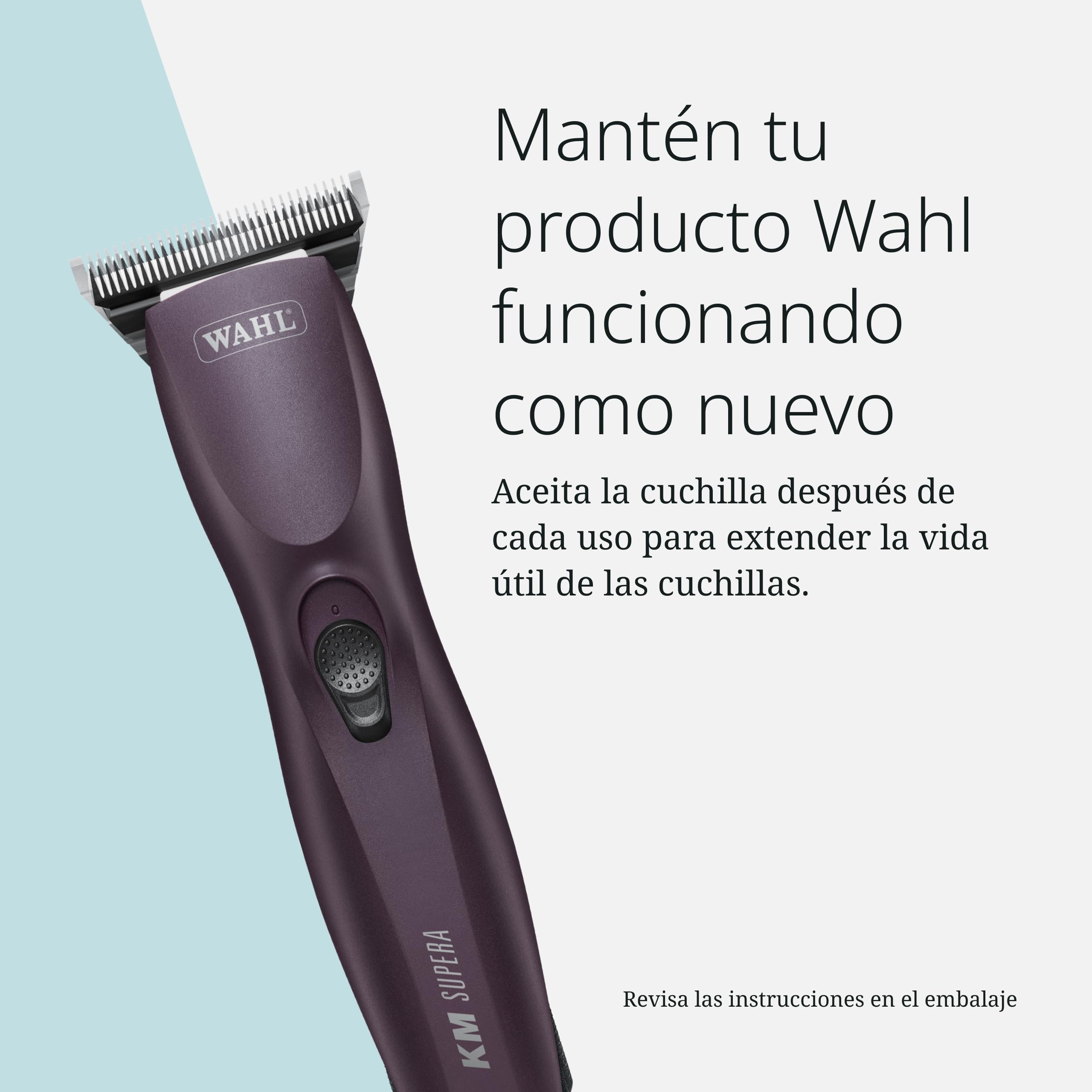 Wahl KM Supera, Cortapelos Inalámbrico para Caballos, Silencioso | Cortapelos Inalámbrico para Caballos, 2 Baterías Intercambiables, 3000 y 3700 RPM, Silencioso 68 dB, Cuchilla Ancha #10W