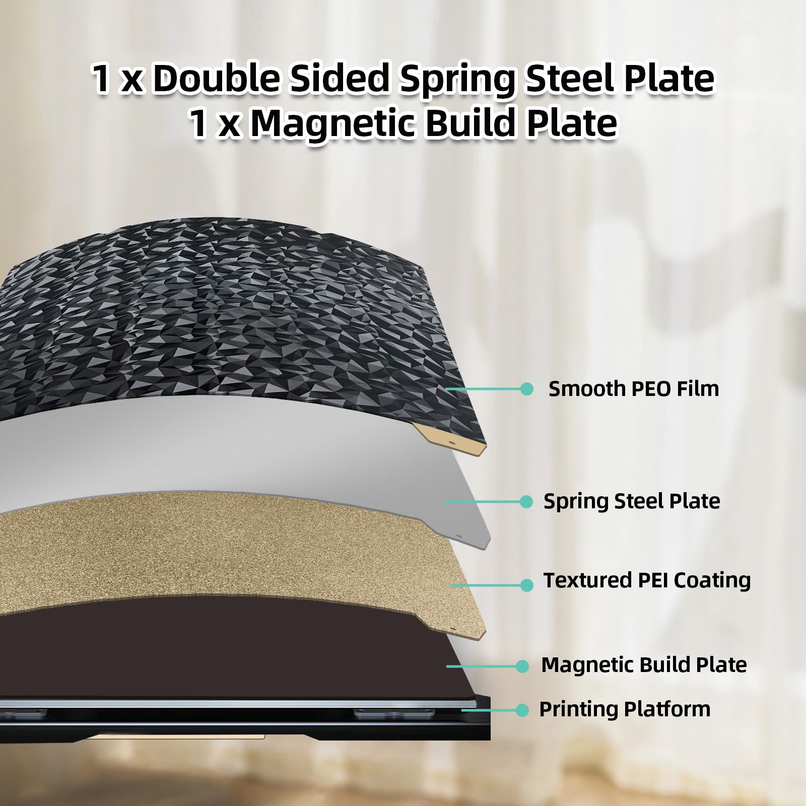 Creality Plataforma Magnética Flexivel PEO-PEI Texturizada 235x235mm Creality Plataforma Magnética Flexivel PEO-PEI Texturizada 235x235mm