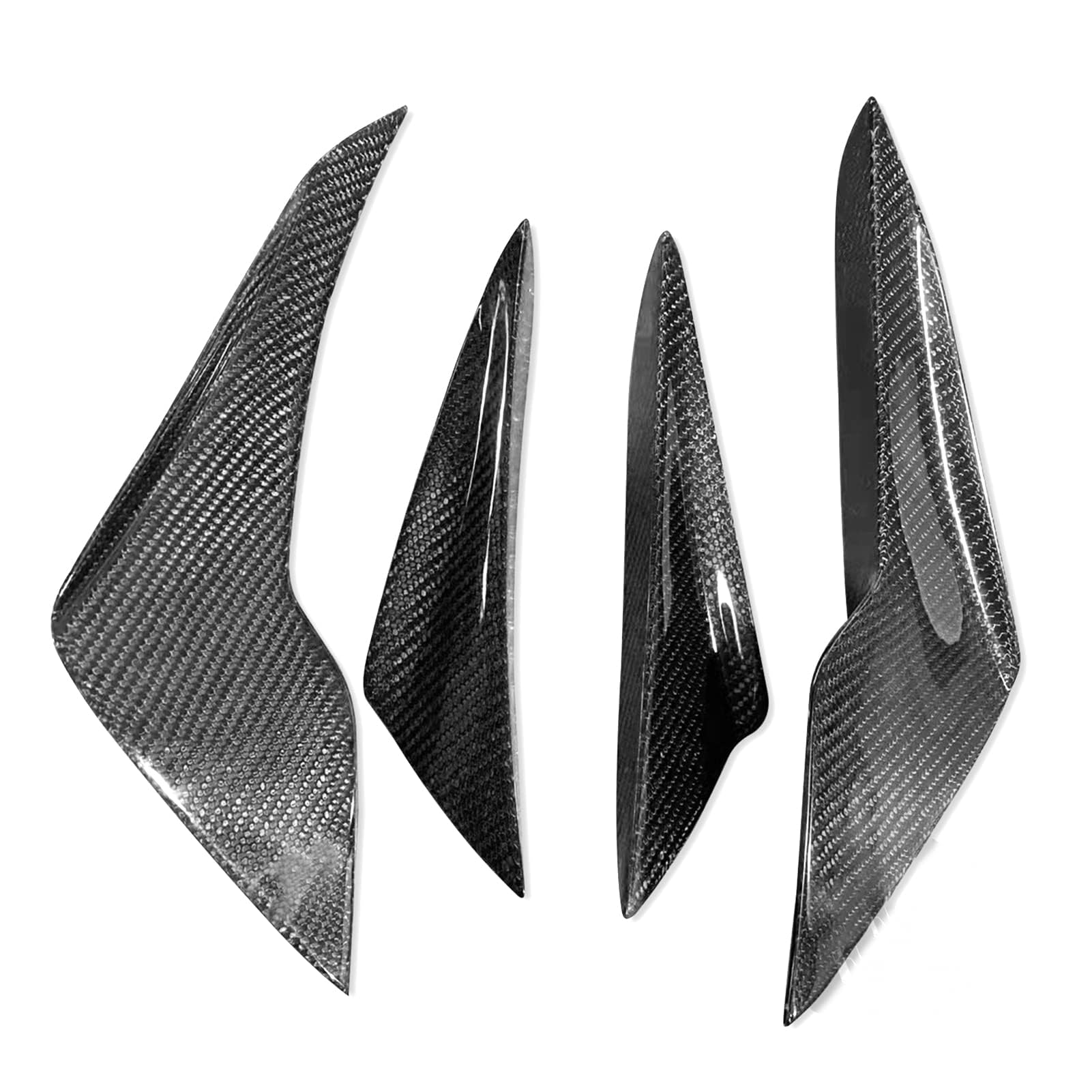 XENITE Car Front Bumper Splitter Canard Diffuser Fin Valence Front Spoilers Body Kit for Toyota GT 86 GT86 ZN6 / BRZ ZC6 2012-2021 Car Accessories.