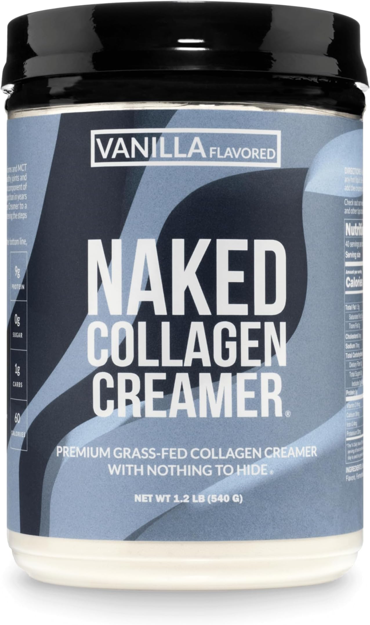 Naked Collagen Coffee Creamer - Vanilla Collagen Creamer For Coffee - Dairy-Free, Gluten-Free, GMO-Free - Support Hair, Skin, and Nails - 40 Servings