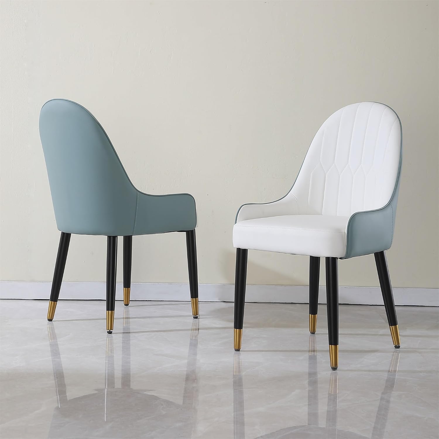 Amazon.com - Legendstone Dining Chairs Set of 2,Ergonomic Blue Mid ...