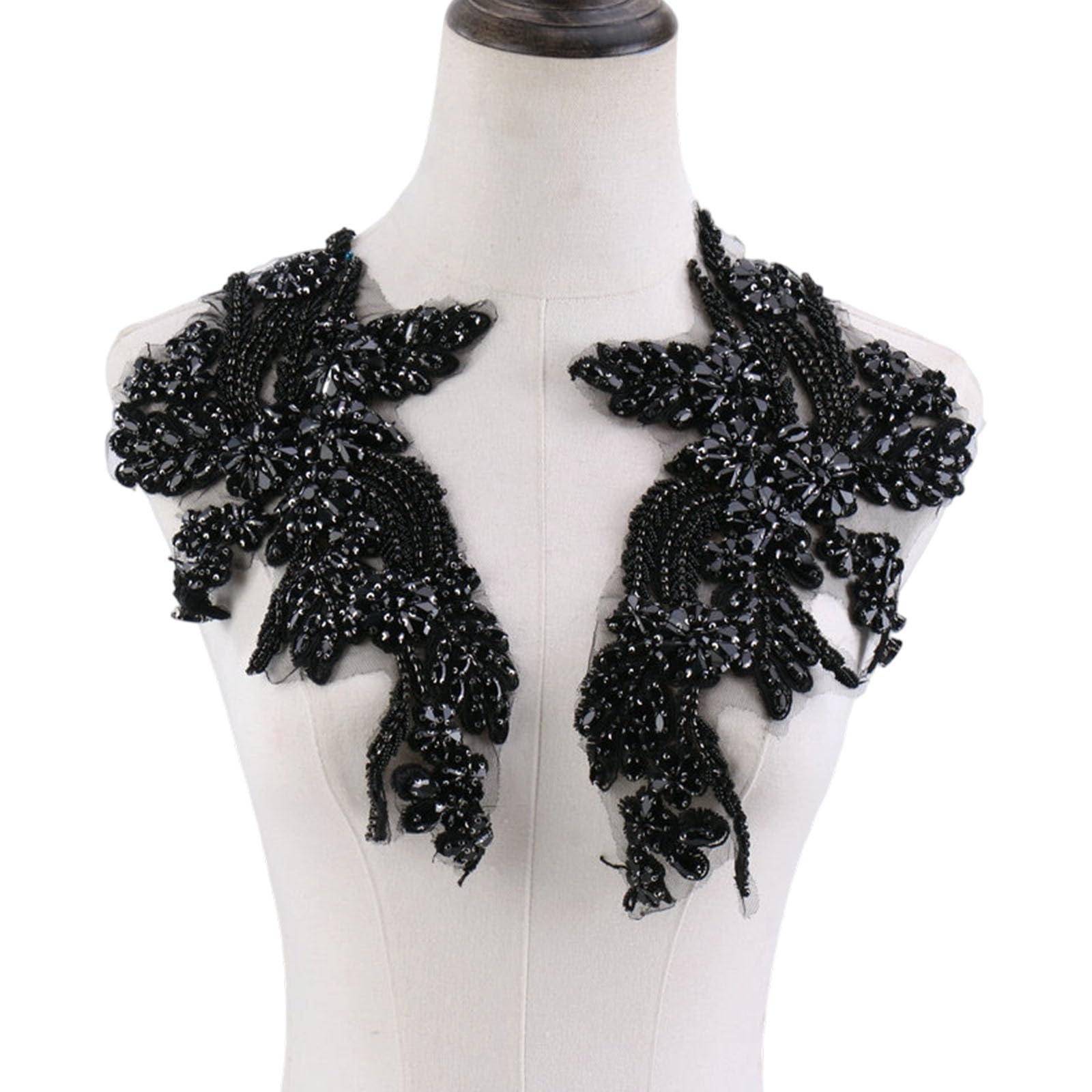our fave Shoulder Embellishment with Crystals for Garments and Handcrafted Trim Applique Flower