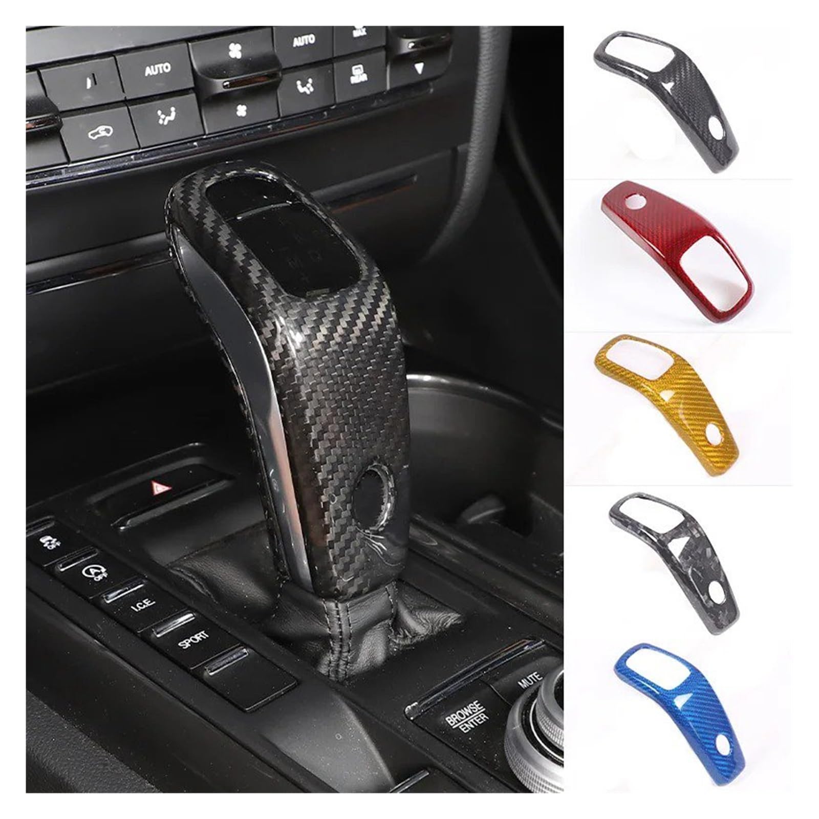 Adesivi Decorativi Interni Per Maserati Levante 2016-2019 - Rifiniture Per Pannello Portiere E Cambio